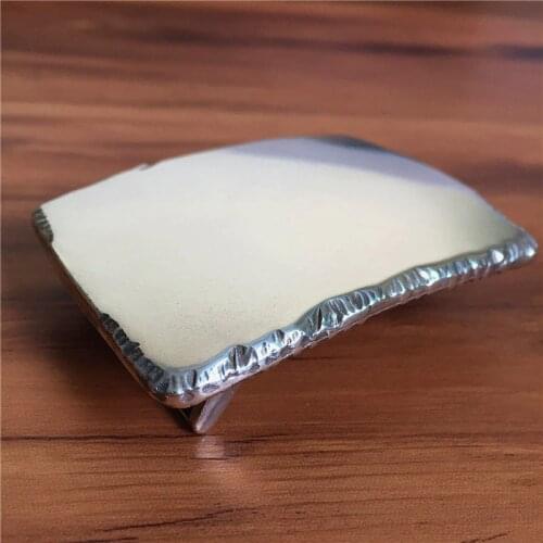 100% Alloy Mirror Belt Buckle Top Quality Belt Buckle For Leather Men Belt Luxury DIY Accessories Belt Buckle AK0024