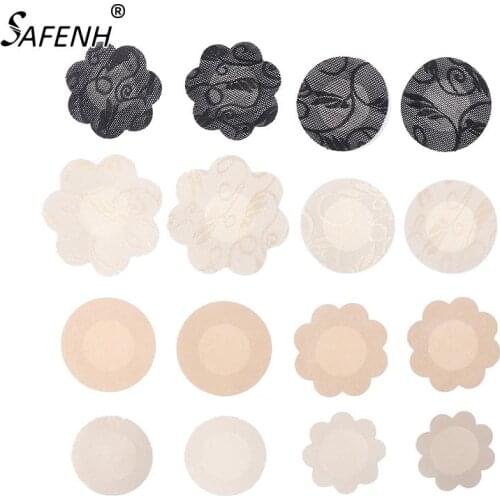 10pcs Lace Nipple Covers Disposable Breast Petals Flower Sticker Bra Pad Pasties Lingerie For Women Nipple Cover