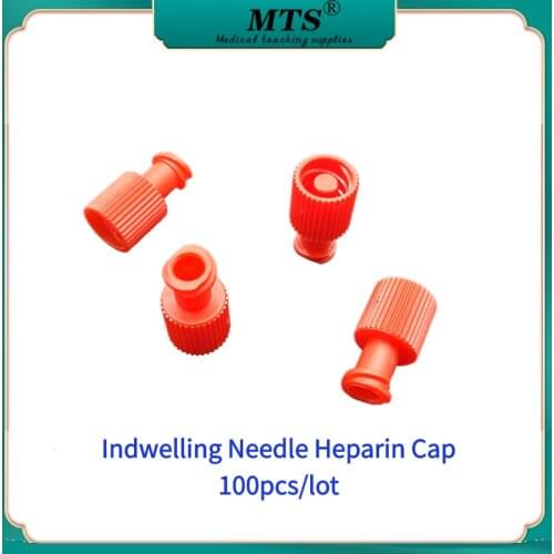100pcs Disposable Heparin Cap intravenous needle Stopper for Pet Pharmacies Medical Supplies Intravenous indwelling needle plug