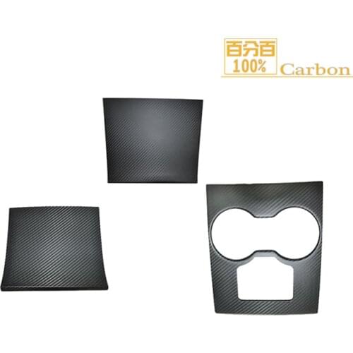 3 PCS Matt Carbon Fiber Car Central Control Panel Protective Cover For Tesla Model 3 Console Interior Trims