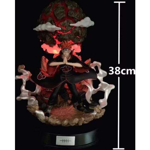 Anime Naruto Pain with Colorful Light Up LED Collectible Action Figure Model Toys