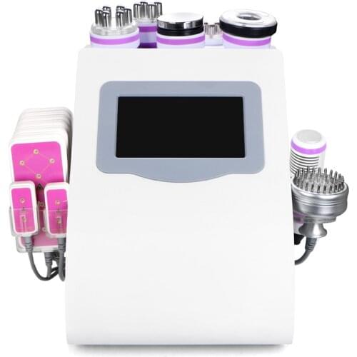 9 In 1 Multifunction 40K Cavitation Machine Radio Frequency Body Slimming Face Skin Care Fat Removal Lipo Laser and 601s or 608s