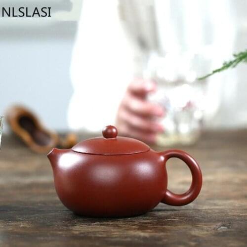 Authentic Yixing teapot purple clay xishi pot beauties kettle handmade Tea Set 188 ball hole filter customized gifts 250ml