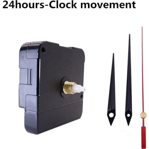 24hours Clock movement DIY Creative Wall clock hands 10 12 inch clock with metal hands Quartz Clock replace part Accessories