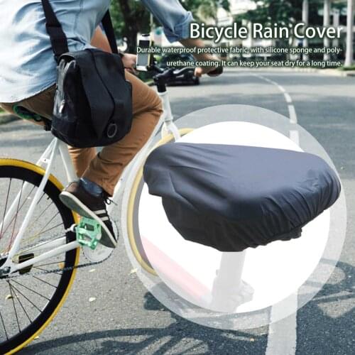 Bicycle Seat Rain Cover Silicone Sponge Seat Cover Rain Saddle Cover Durable&Waterproof Covers (Not For Large Bicycle Seats)