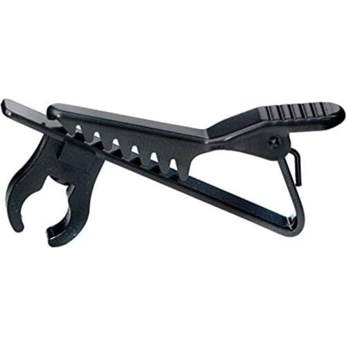 Black Metal Crocodile Clip Holder for Mini 6mm Lavalier Lapel Microphone Mic