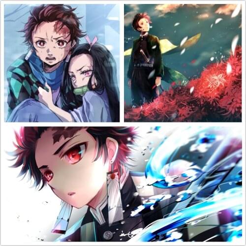 Demon Slayer: Kimetsu no Yaiba Tomioka Giyuu Kyoujurou Anime Poster Kochou Shinobu Posters Room Art Wall Stickers Painting