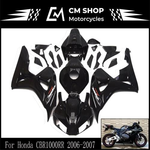 For HONDA CBR1000RR 2006 2007 CBR 1000RR CBR1000RR CBR1000 2006 2007 06 07 Red & Black Fairing