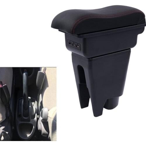For Citroen C1 armrest box double layer with USB