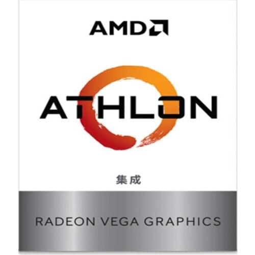 AMD Athlon 3000G X2 3000G 3.5 GHz Dual-Core Quad-Thread CPU Processor YD3000C6M2OFH Socket AM4 New and come with the cooler