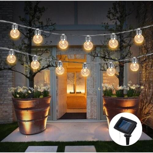 Solar Boloon Bulb String Outdoor Solar Lights Waterproof For Garden Decoration Dropship 7.23