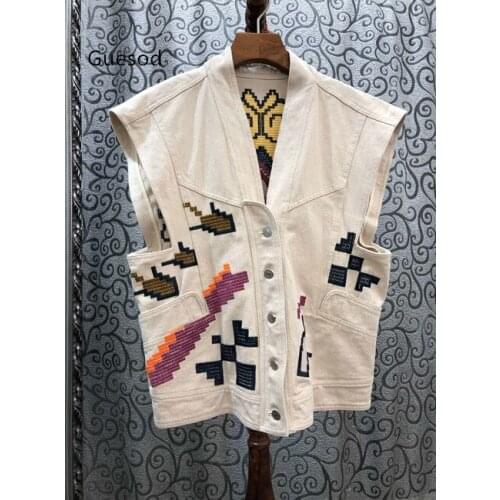 Guesod Women's Shirts With Embroidery