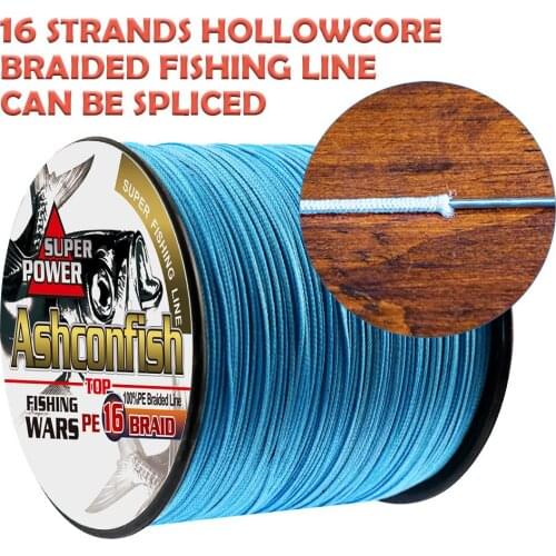 Hollowcore braided line fishing 1000M saltwater 20-500LB super japan multifilament pe fishing cord heavy strength 0.16mm-2.0mm
