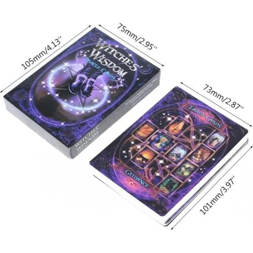 Witches' Wisdom Oracle Cards English Version 48-Card Deck Tarot Party Board Game Divination Fate