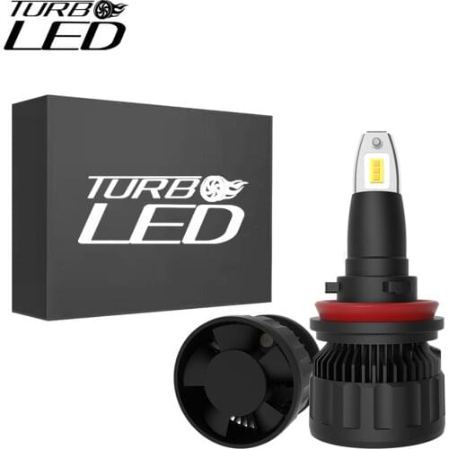 TURBO LED Headlights Kit 70W 10000LM Hi Or Lo Beam 6000K White H1 H3 H4 H7 H11 9005 9006 9012 LED Bulbs 10000LM