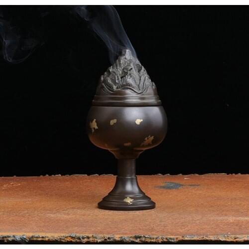 Pure Copper Incense Burner Household Indoor Sandalwood Agarwood Incense Incense Burner incense holder