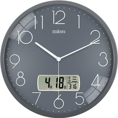 Simple Nordic Wall Clock Art Modern Design Silent Creative Calendar Bedroom Wall Clock Reloj De Pared Home Decor Clocks DA60WC