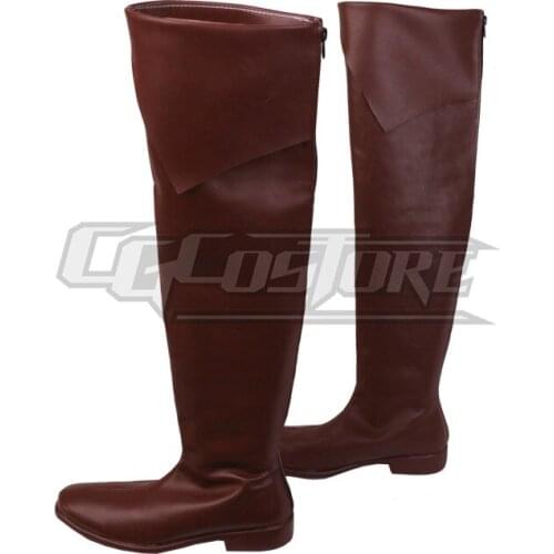 Anime Cosplay Shoes Boots She-Ra: Princess of Power Seahawk Costume Hand-made Leather Christmas Halloween Free ship COSX-1285