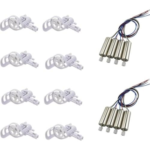 Original Syma X5C Parts 4 Pairs Motor + 8pcs Motor Base Cover for SYMA X5C X5C-1 X5 RC Quadcopter