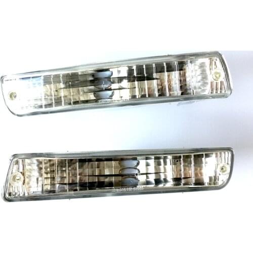Front Turn Signal Lights fits Toyota Land Cruiser 80 1990 1991 1992 1993 1994 1995 1996 1997 1998 Clear Side Marker PAIR