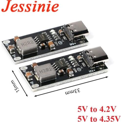 3A Polymer Ternary Lithium Battery Charger Board 5V to 4.2V/4.35V Quick Fast Charging PCB Module IP2312 CC CV Type C