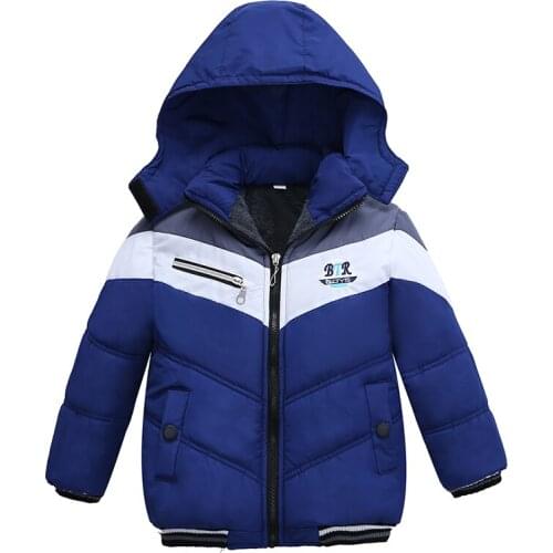 New Baby Boys Jacket 2017 Winter Jacket For Boys Bees Hooded Down Jacket Kids Warm Outerwear Children Clothes Infant Boys Coat
