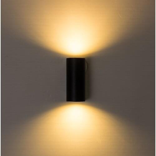 IP65 LED Wall Lamp Waterproof Indoor & Outdoor Aluminum Wall Light Surface Mounted Up Down LED Garden Porch Light with GU10 Bulb