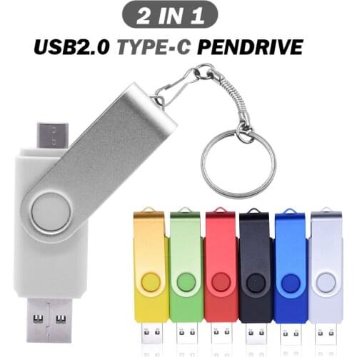 Type-C USB 2.0 Flash Drive 4GB 8GB 16GB 32GB 64GB 128GB flash memoria usb stick original capacity pendrive high quantity U disk