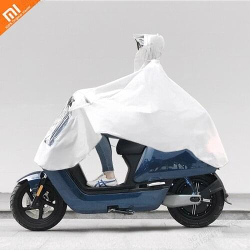 Xiaomi Mijia quality raincoat electric car white raincoat high density waterproof security design smart home