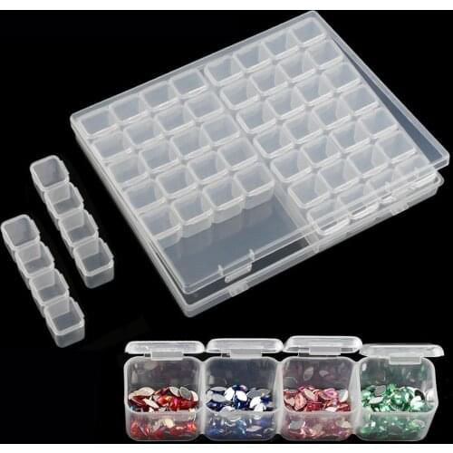 Huacan 56&28 Grids Diamond Painting Box Accessories 5D DIY Diamond Embroidery Tool Home Storage