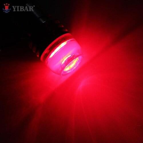 2PCS Red 1157 BAY15D P21/5W Strobe Flashing LED Projector Bulbs For Car Tail Brake Lights Auto Turn Signal Lamp Bulb