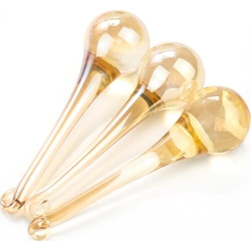 2 PC Clear Water Drop Bulb Shaped Crystal Chandelier Prism Sunlight Rainbow Catcher Wedding DIY Curtain Decor Lighting Accessory