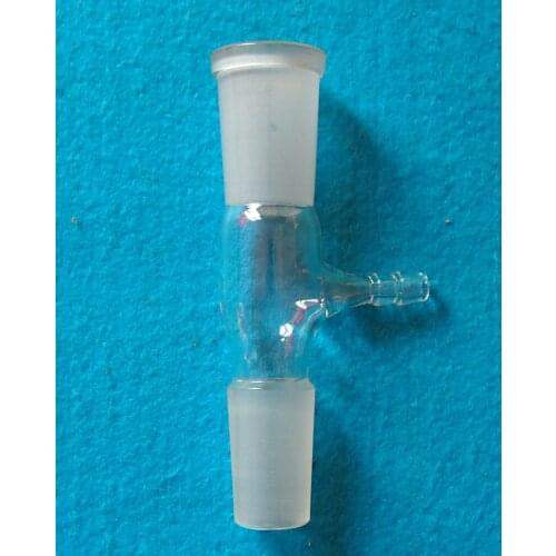 24/40,Gas Inlet Adapter With Hose Connection,Ground Joint,Lab Chemical Glassware