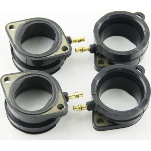 4pcs Motorcycle Carburetor Interface Manifold Intake Glue For Kawasaki ZX1200 ZZR1200 2002-2005 ZX1100 Ninja ZZ-R1100 16065-1210