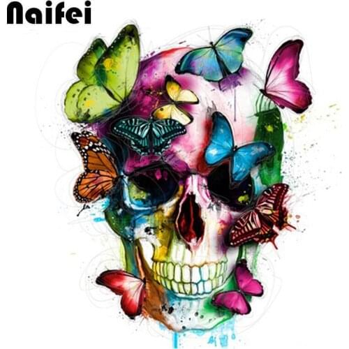 Full Square/round Diamond 5D DIY Diamond Painting"Glamorous skull"Embroidery Cross Stitch Rhinestone Mosaic Painting