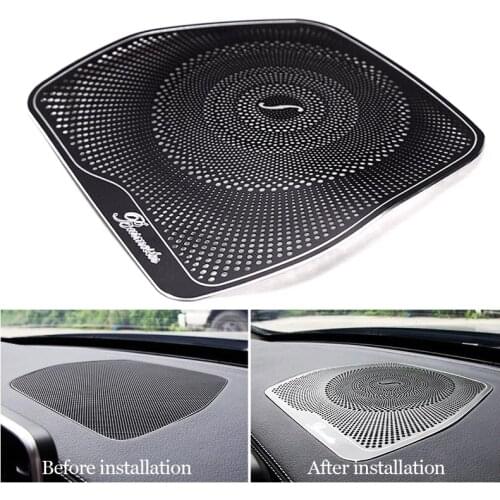 Car styling Audio Speaker For Mercedes Benz W205 GLC C Class C180 C200 Dashboard Loudspeaker Cover Stickers Trim Accessories LHD