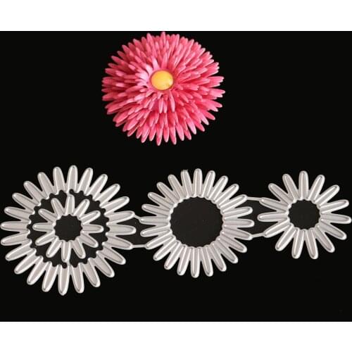 Flower cutting dies Stencil Metal circle Cutting Dies DIY Scrapbooking Craft clear stamps and dies snijmal en embossing nieuw