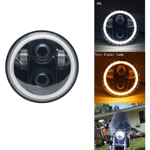 Motorcycle headlight Led HeadLamp 5-3/4 5.75 Inch 1200 883 Projector With Angel Eye For Harley Davidson Sportsters XL XG Softail