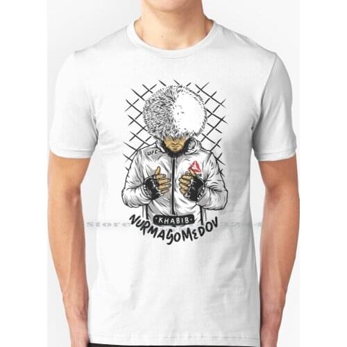 Khabib " The Eagle " Nurmagomedov T Shirt 100% Pure Cotton Khabib The Eagle Time Nurmagomedov Light Weight 155 Connor Mcgregor