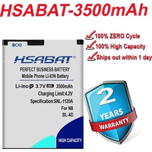 HSABAT BL-4D BL 4D 3300mAh Li-ion Battery For Nokia N97 mini Battery N8 N8-00 E5 E5-00 E7 E7-00 N8 T7 702T N5 808