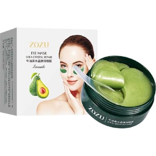 Avocado Collagen Mask Natural Moisturizing Gel Eye Piece Care Anti 60 Remove Eye Age Bag Circles patches Dark Skin K7X8