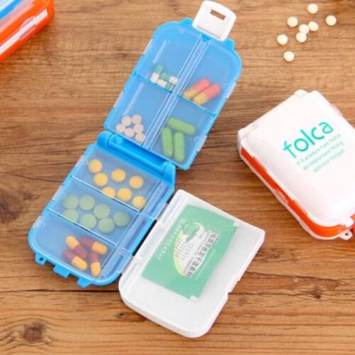 Quickdone 1Pcs Sttorage Pill Box Novel Drugs Necessaire Household Beauty Folding Healthy Storage Box For Small Goods HG0457