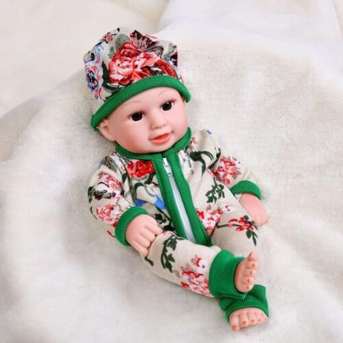 Reborn Baby Doll 30CM Baby Reborn Dolls Toys For Girls Accompany Doll Lifelike Toddler Blue Eyes Bebe Reborn Birthday Present