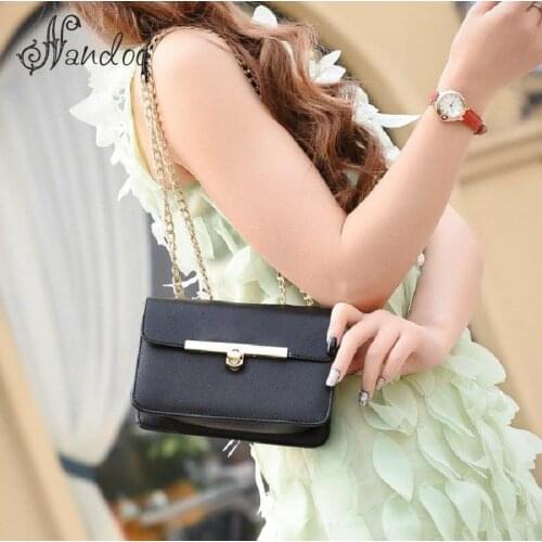 Fashion Hot Sale Ladies Mini Hand Bag Sling Shoulder Bag Women Crossbody Chain PU Handbag Small Messenger Bags for Womens Bolso