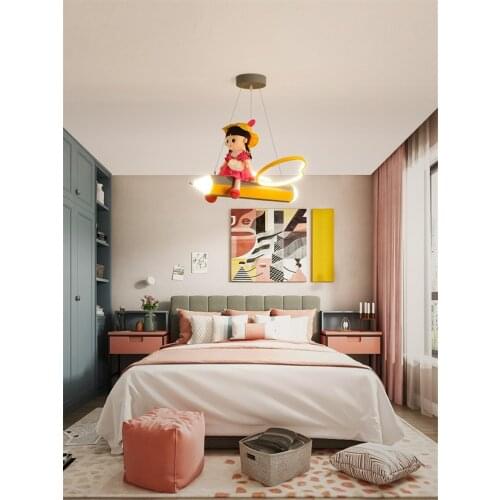Cartoon Crayons shape pendant lights childrens lamps girl bedroom modern princess room Study hanging lamps lighting fixtures