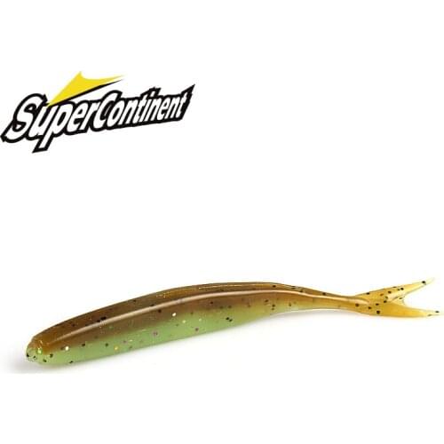 2019 NEW Supercontinent HP MiNNOW small soft squid tail fish 75mm road soft bait 1.8g 15pcs