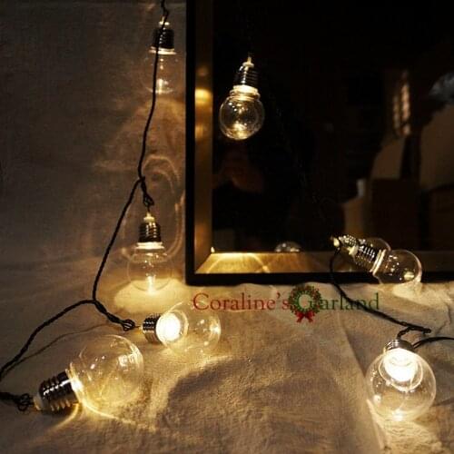 Novelty 20 LED 6M Clear Globe Festoon Party String Lights Connectable Christmas Lights Holiday Garland Lights EU AU US UK PLUG