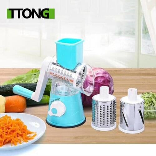 BSJ Manual Vegetable Cutter Slicer Multifunctional Round Mandoline Slicer Potato Cheese Kitchen Gadgets Kitchen Accessories