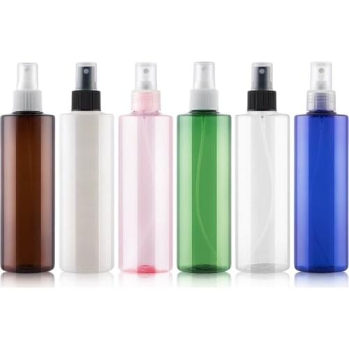 24Pcs/lot 250ML Empty Plastic Perfume Spray Bottle fine mist PET bottles container with pump cosmetic container bottles