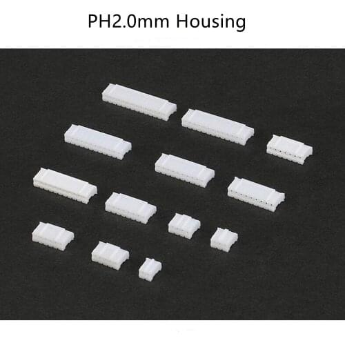 PH2.0mm Connector Male Plug Plastic Shell Housing 2/3/4/5/6/7/8/9/10P